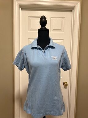 Women's TuffRider equestrian Light Blue Polo Shirt